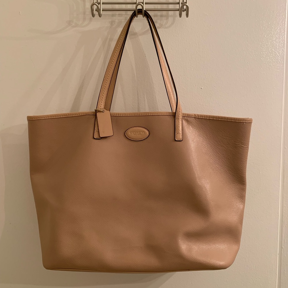 Coach leather tote